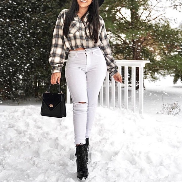 Black Lace Up High Chunky Heel Combat Boots - Picture 8 of 14